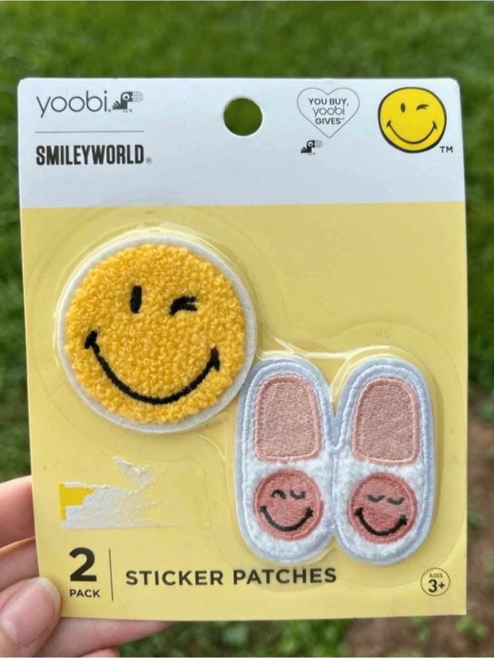 Yoobi SmileyWorld Yellow & Pink Sticker Patches